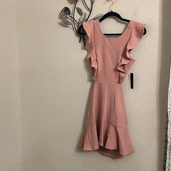 Lulus Positively Beaming Backless Ruffled Mini Dress - Picture 1 of 7